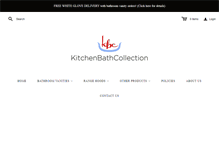 Tablet Screenshot of kitchenbathcollection.com